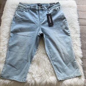 Express Women’s Capri High-Rise Hyper Stretch Jeans Size 16